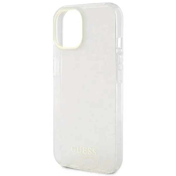 Etui Guess IML Faceted Mirror Disco Iridescent GUHCP15SHDECMP do iPhone 15 Różowy