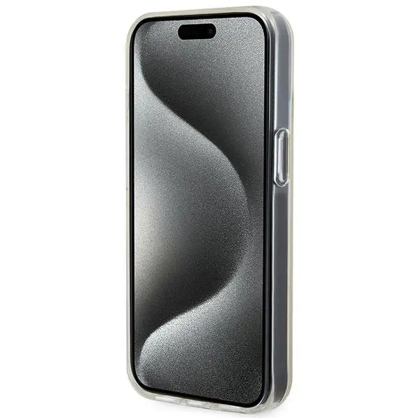Etui Guess IML Faceted Mirror Disco Iridescent GUHCP15SHDECMP do iPhone 15 Różowy