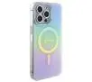 Etui Guess IML Iridescent MagSafe GUHMP15LHITSQ do iPhone 15 Pro turkusowy