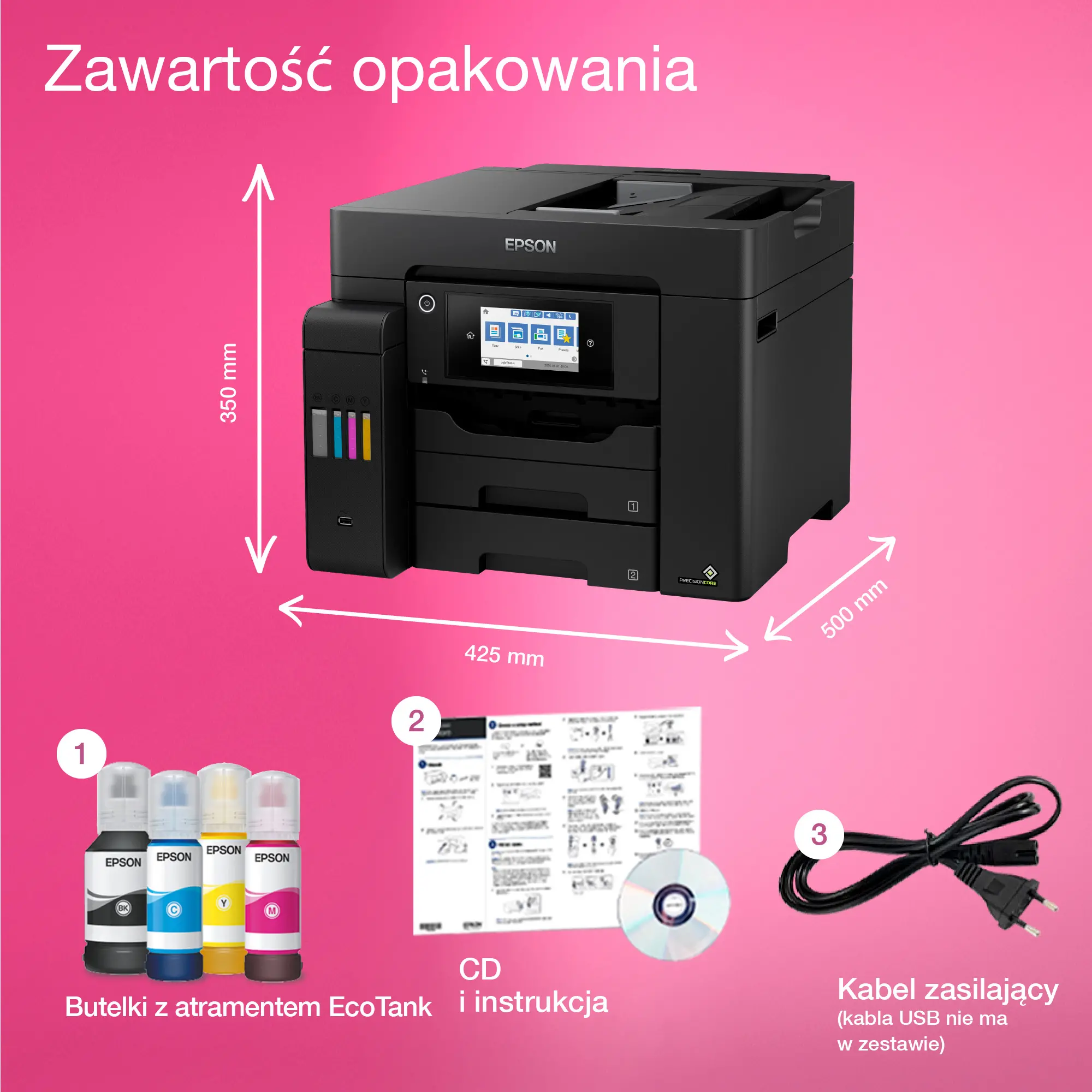 Urządzenie wielofunkcyjne Epson EcoTank L6550 WiFi Czarny