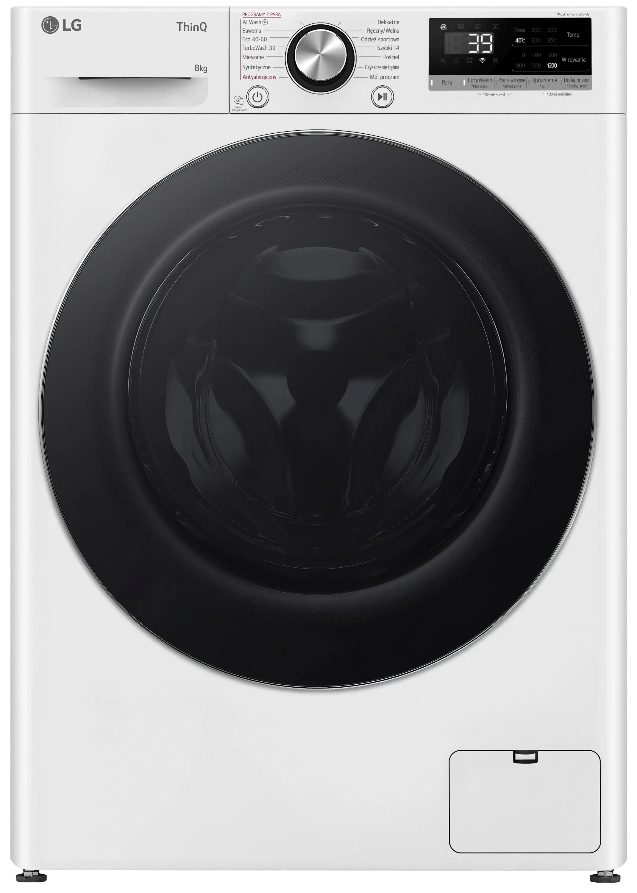 Pralka LG Vivace F2W8S722W Slim 8kg 1200obr/min Zdalne sterowanie