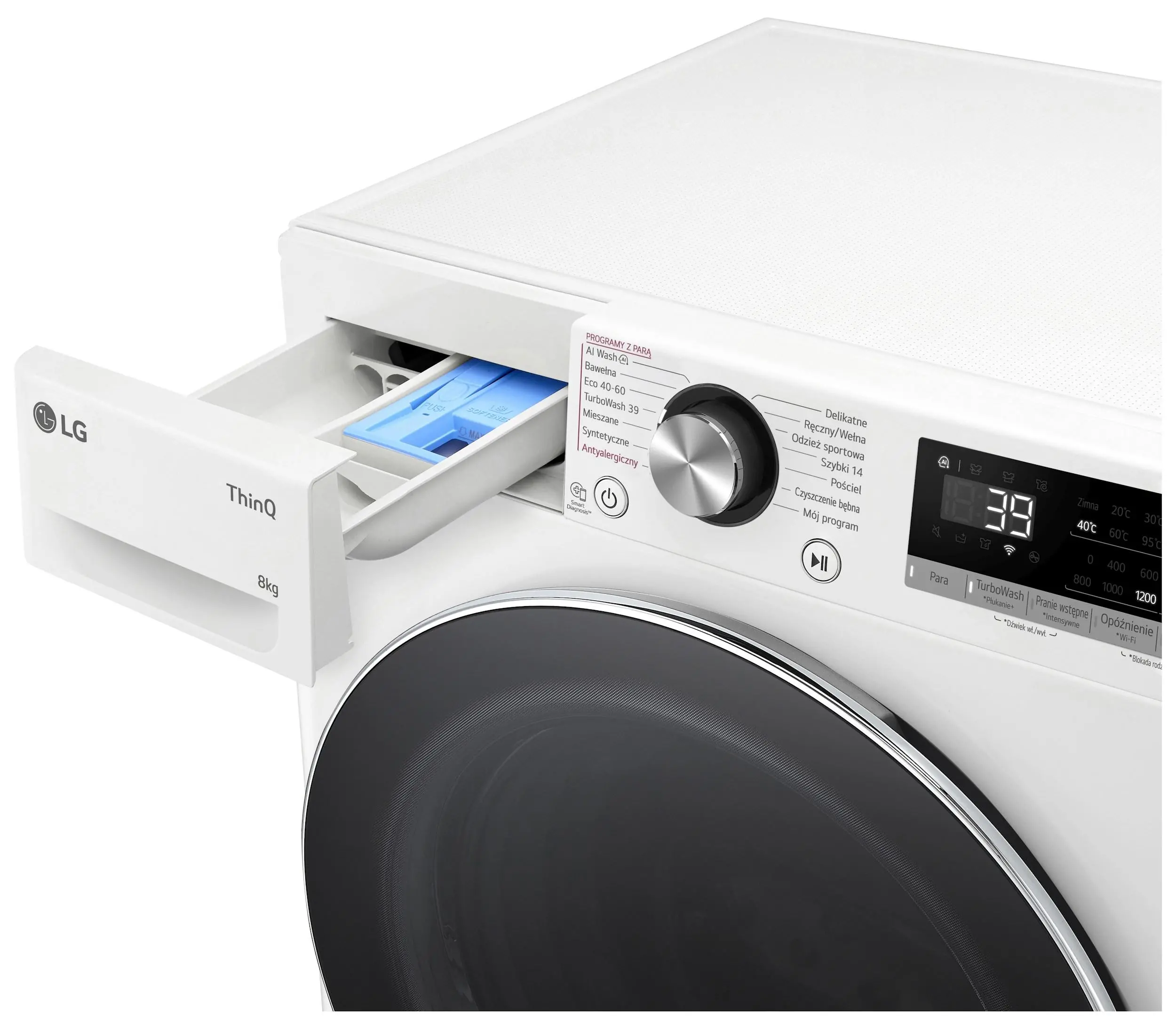 Pralka LG Vivace F2W8S722W Slim 8kg 1200obr/min Zdalne sterowanie
