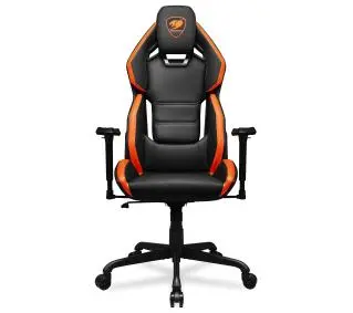 Крісло Cougar Hotrod Gamingowy до 136kg, Шкіра ECO, Чорно-помаранчевий
