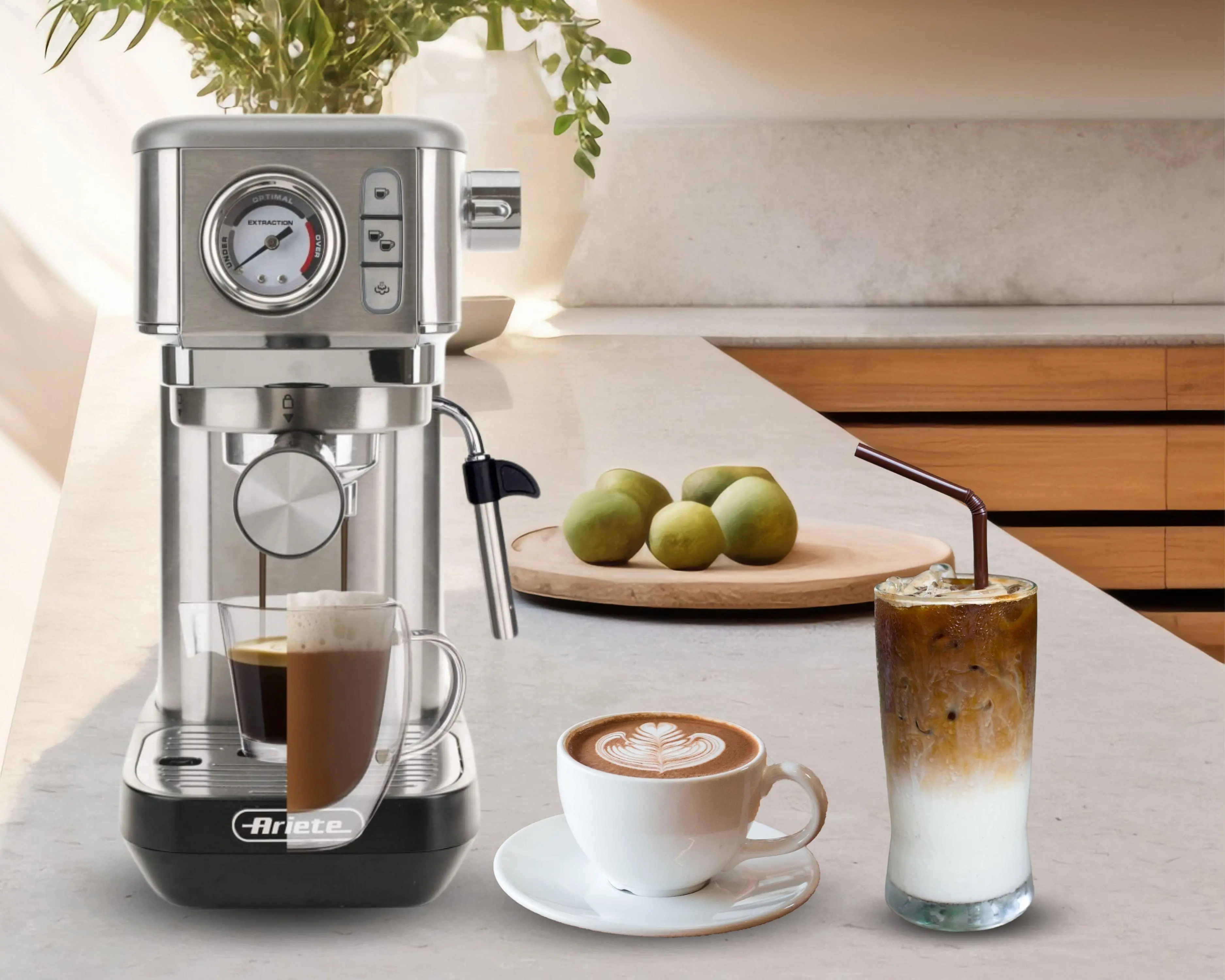 Ekspres Ariete Perfetto Slim Metal Manometro 1381/10