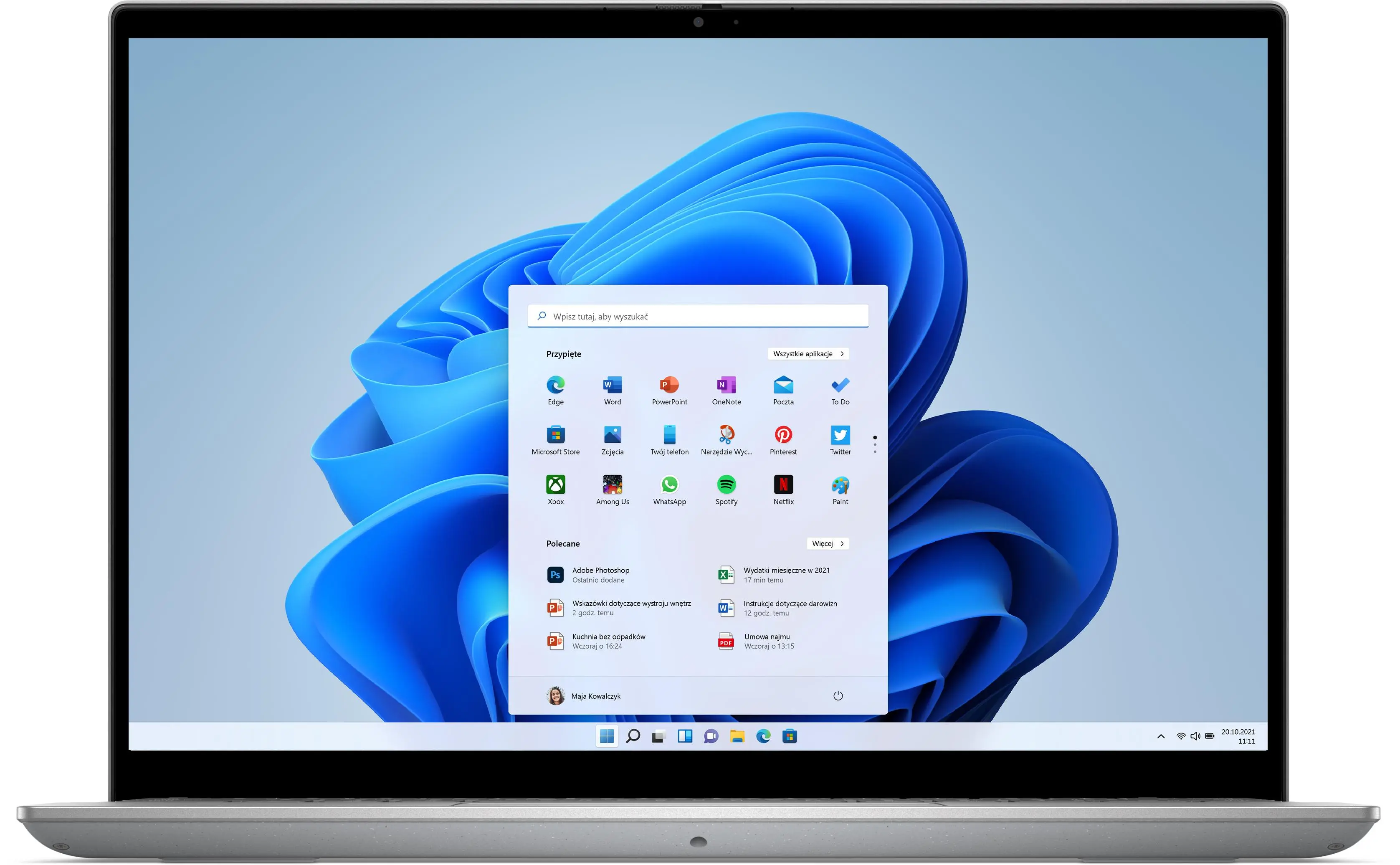 Laptop Dell Inspiron 14 5435-9911 14'' R5 7530U 16GB RAM 512GB Dysk SSD Win11 Srebrny