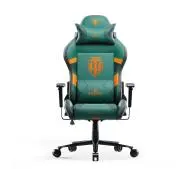 Diablo Chairs X-One 2.0 World of Tanks Gamingowy do 160kg Skóra ECO Tkanina Zielono-pomarańczowy
