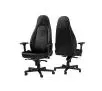 Fotel Noblechairs ICON Gamingowy do 150kg Skóra naturalna Czarny