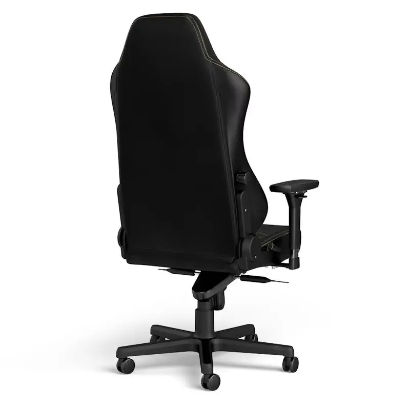 Fotel Noblechairs HERO Black Gold Gamingowy do 150kg Skóra ECO Czarno-złoty