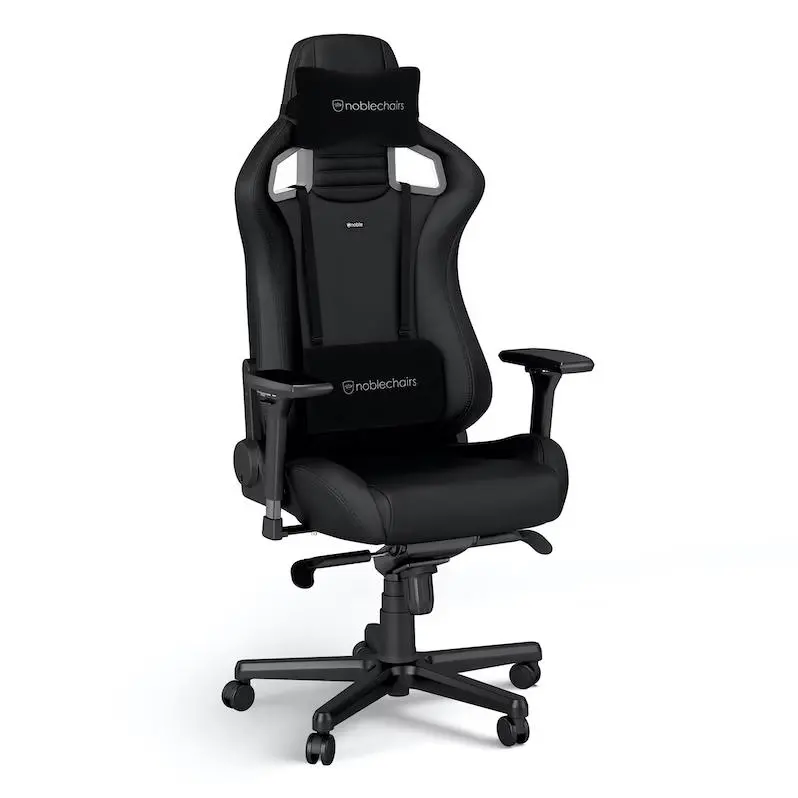 Fotel Noblechairs EPIC Black Edition Gamingowy do 120kg Skóra ECO High Tech Czarny