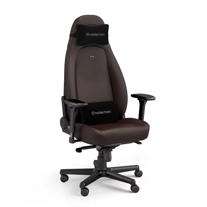 Fotel Noblechairs ICON Java Edition Gamingowy do 150kg Skóra ECO High Tech Brązowy