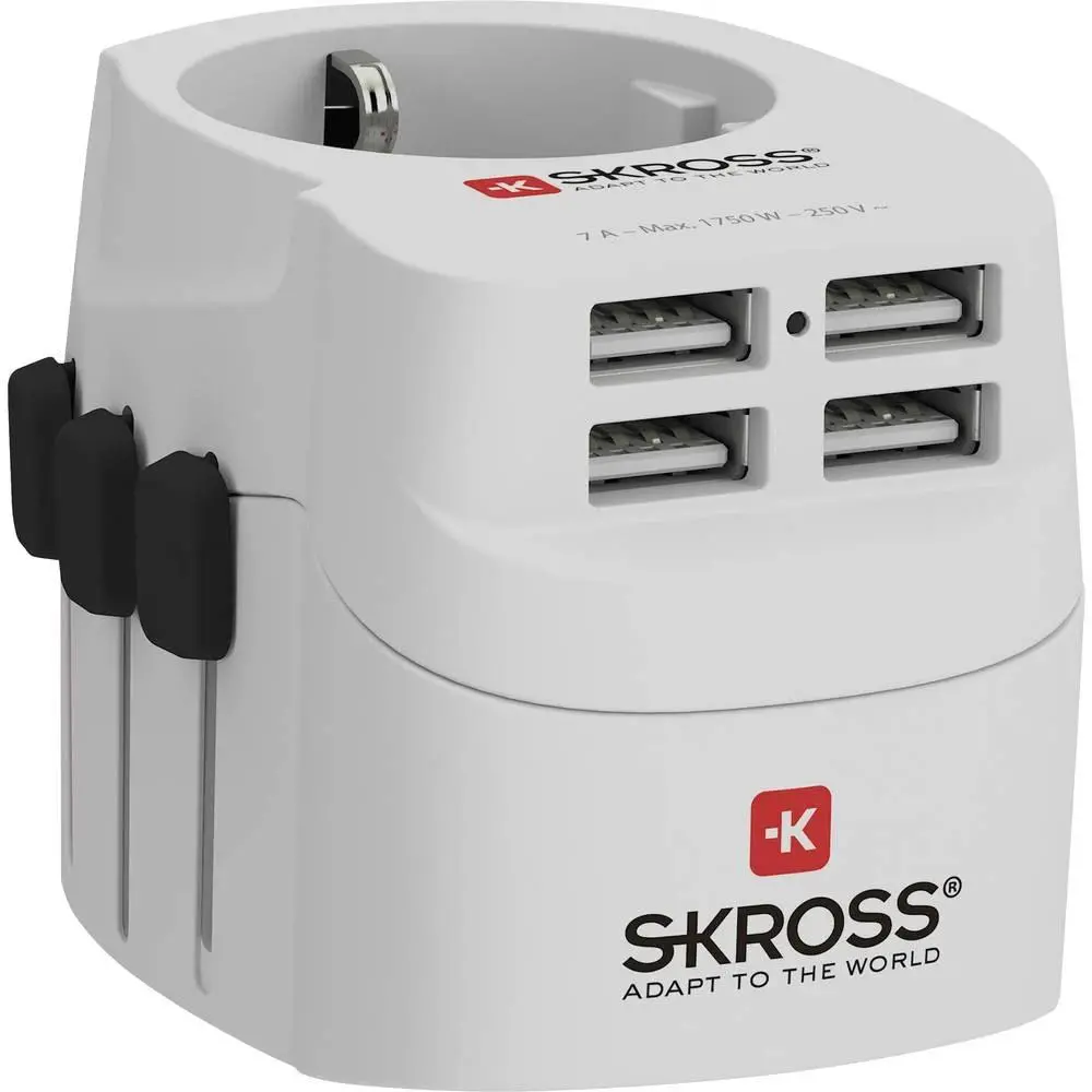 Adapter podróżny Skross PRO Light 4x USB World (1.302471)