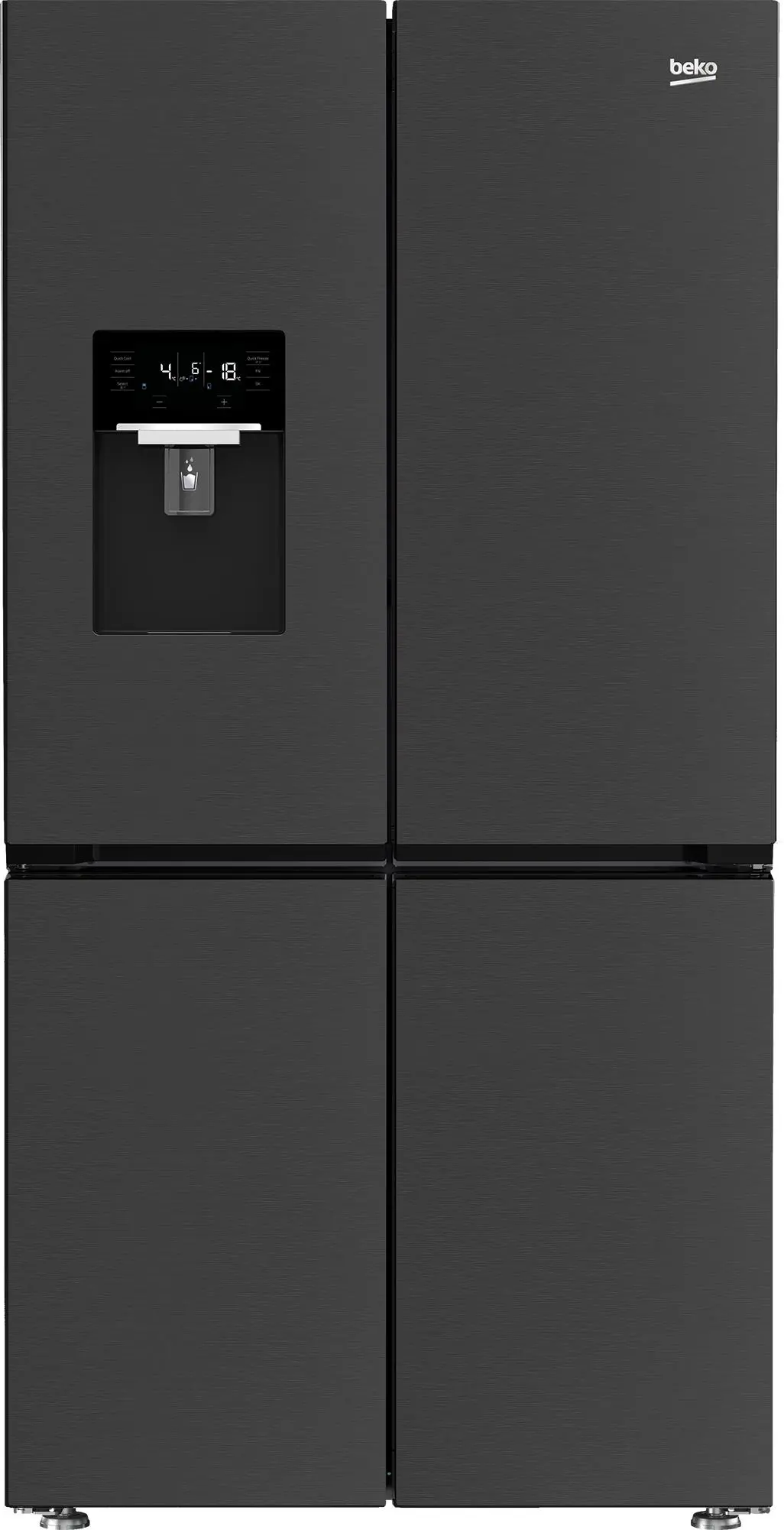 Lodówka Beko GN1426240ZDXBRN Pełny No Frost 182cm Dystrybutor wody Dark Inox