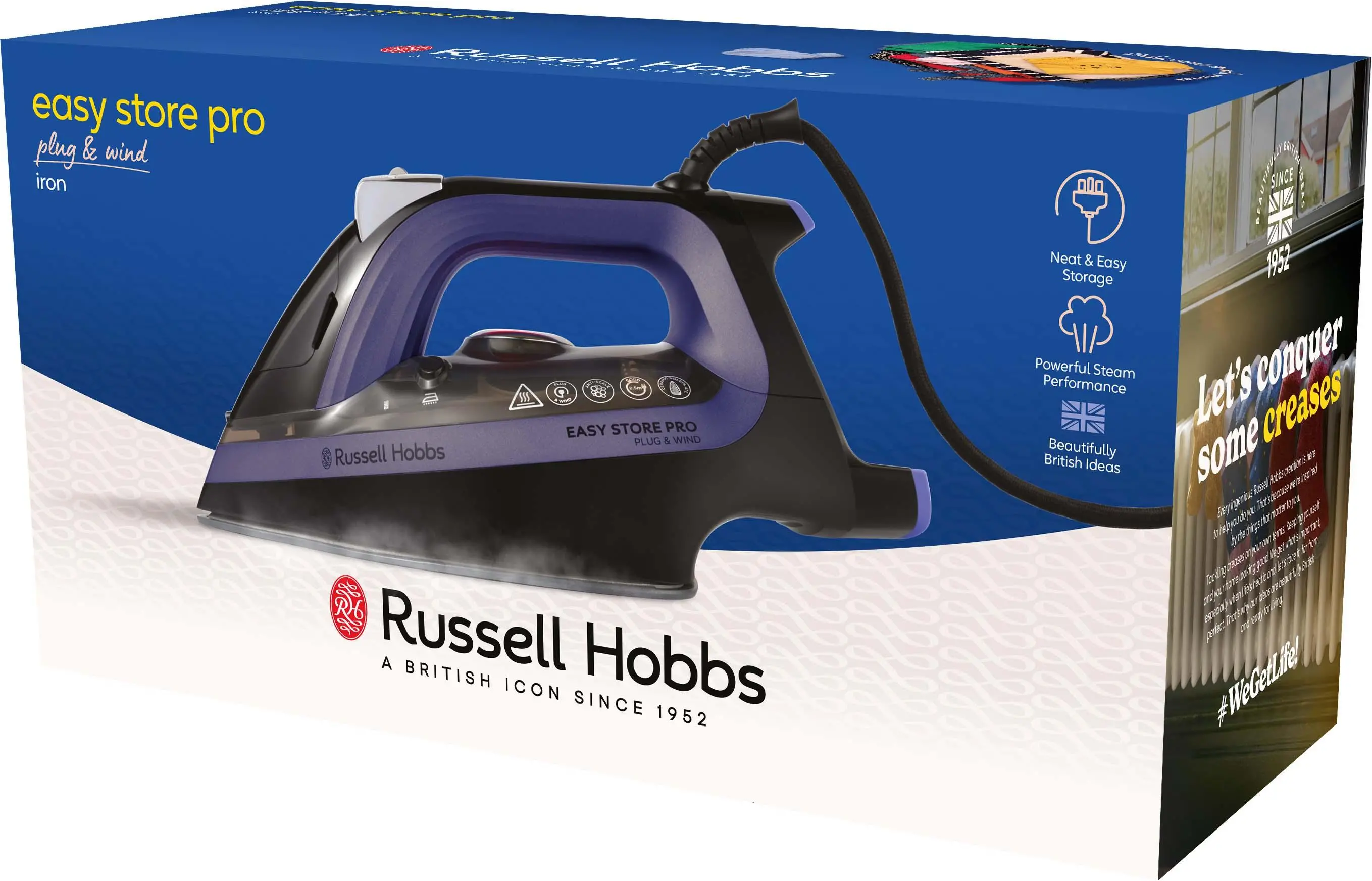 Żelazko Russell Hobbs Easy Store Pro Plug & Wind 26731-56 Ceramic 200g/min