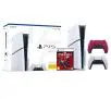 Konsola Sony PlayStation 5 Slim D Chassis (PS5) 1TB z napędem + Dodatkowy Pad Czerwony + Marvel’s Spider-Man 2