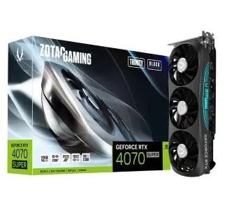 Karta graficzna Zotac GeForce RTX 4070 Super Trinity Black Edition 12GB GDDR6X 192bit DLSS 3