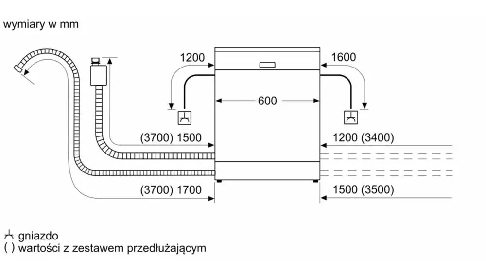 Zmywarka Siemens iQ300 SN63HX01CE 59,8cm Szuflada na sztućce Zdalne sterowanie