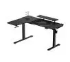 Biurko Ultradesk WINGER 2/2 155cm Regulacja wysokości Czarny