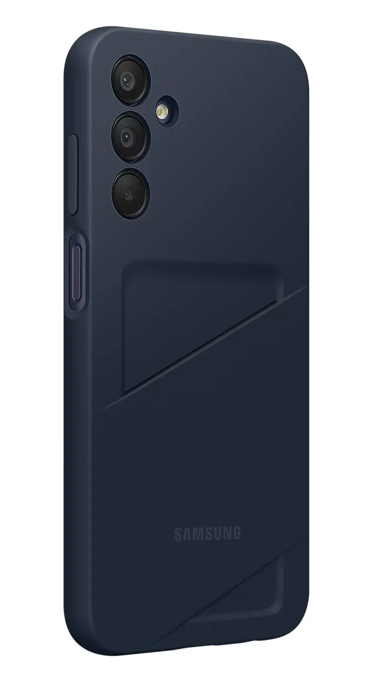 Etui Samsung Card Slot Cover do Galaxy A15 Czarno-niebieski