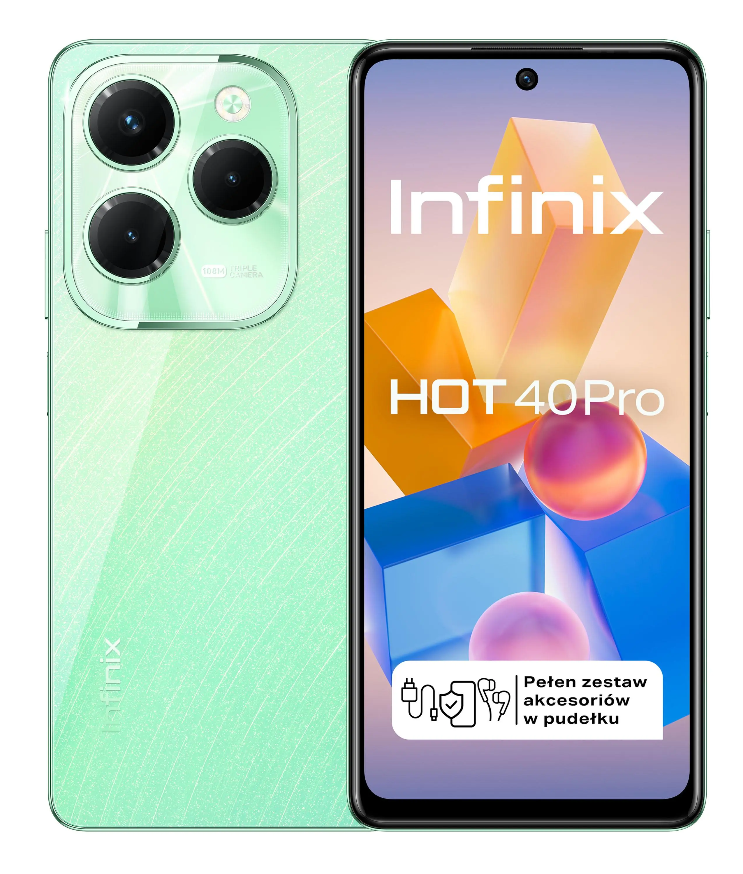 Smartfon Infinix Hot 40 Pro 8/256GB 6,78" 120Hz 108Mpix Zielony