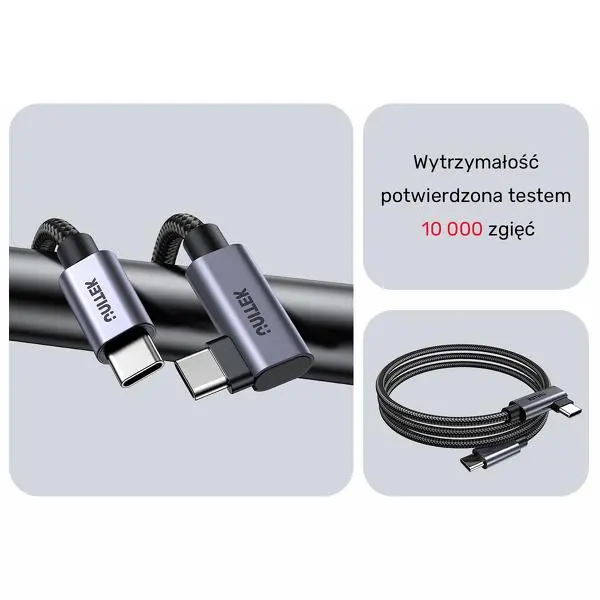 Kabel Unitek USB-C Power Delivery 100W 3m Szary