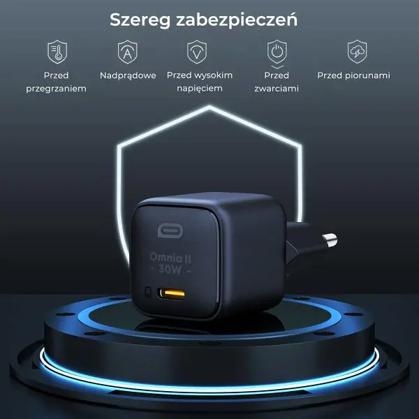 Ładowarka sieciowa Aukey GaN USB-C Power Delivery 20W
