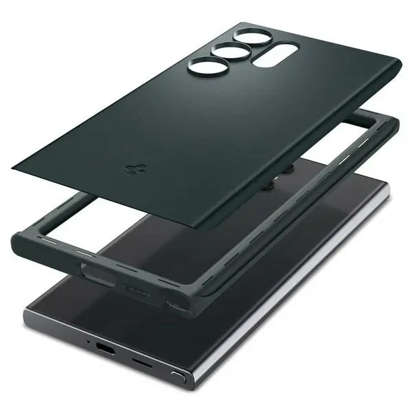 Etui Spigen Thin Fit ACS07282 do Galaxy S24 Ultra Zielony
