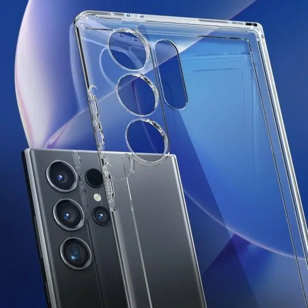 Etui Spigen Ultra Hybrid ACS07292 do Galaxy S24 Ultra Przezroczysty