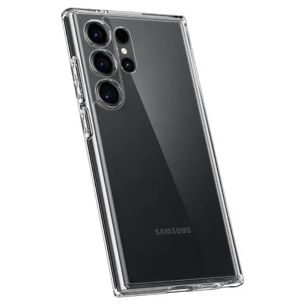 Etui Spigen Ultra Hybrid ACS07292 do Galaxy S24 Ultra Przezroczysty
