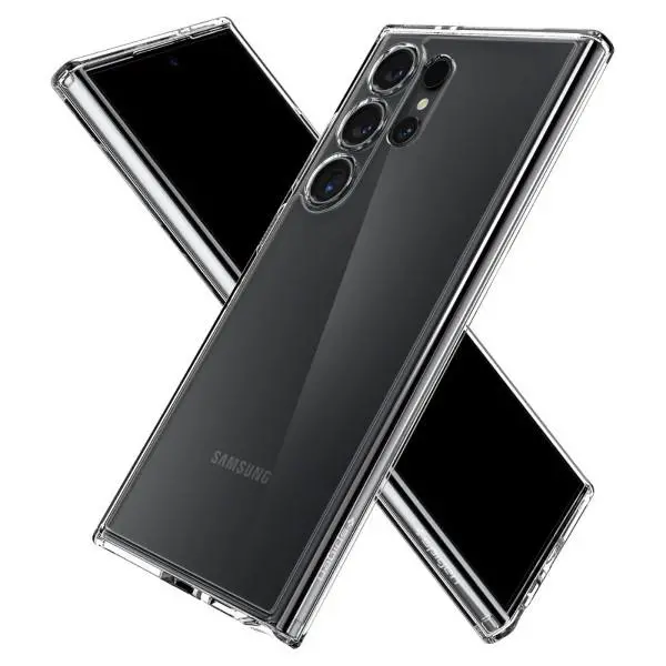 Etui Spigen Ultra Hybrid ACS07292 do Galaxy S24 Ultra Przezroczysty