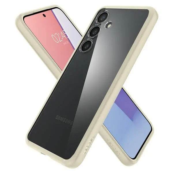 Etui Spigen Ultra Hybrid ACS07416 do Galaxy S24 Przezroczysty-Beżowy