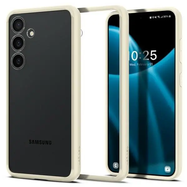 Etui Spigen Ultra Hybrid ACS07416 do Galaxy S24 Przezroczysty-Beżowy