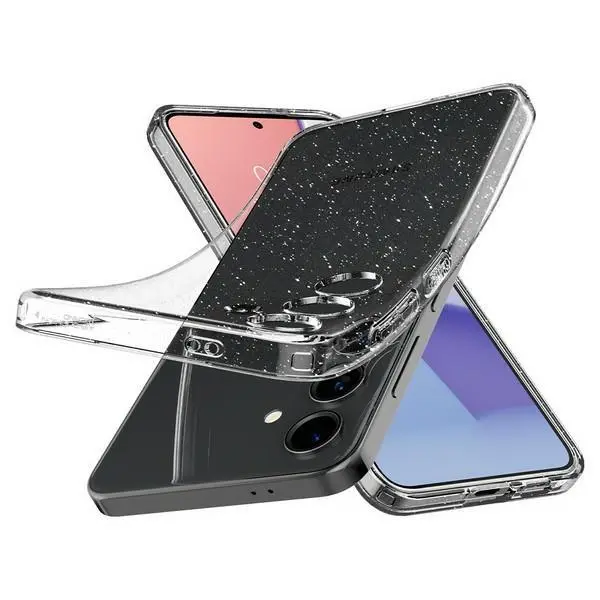 Etui Spigen Liquid Crystal ACS07345 do Galaxy S24 Przezroczysty-brokat