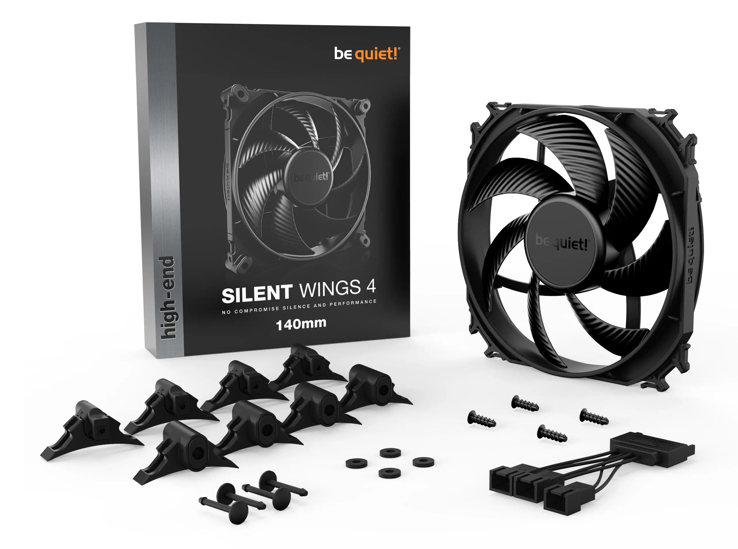 Wentylator be quiet! Silent Wings 4 140mm Czarny