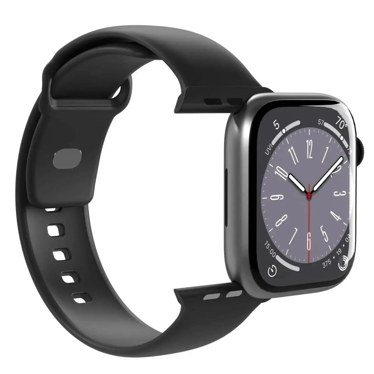 Pasek Puro SILICON BAND Watch 42-44-45-49mm Czarny