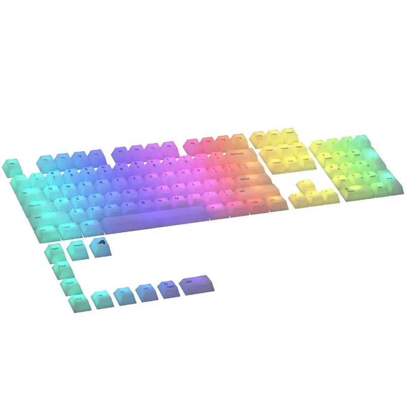 Klawisze Glorious Polychroma RGB 115szt. Przezroczysty