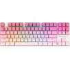 Klawiatura mechaniczna Redragon K645 RGB Brown Switch Biało-różowy