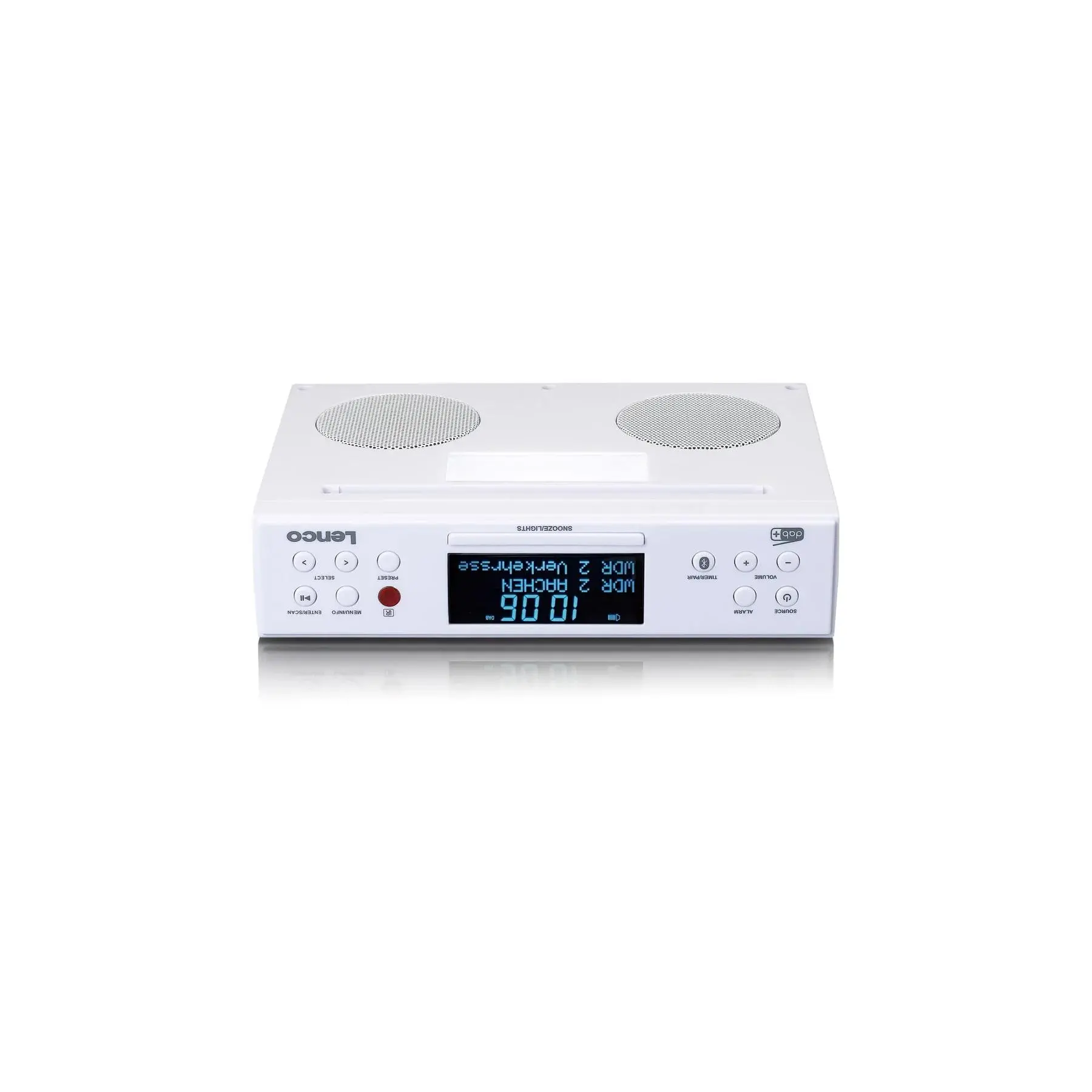 Radioodbiornik Lenco KCR-190WH Radio FM DAB+ Bluetooth Biały