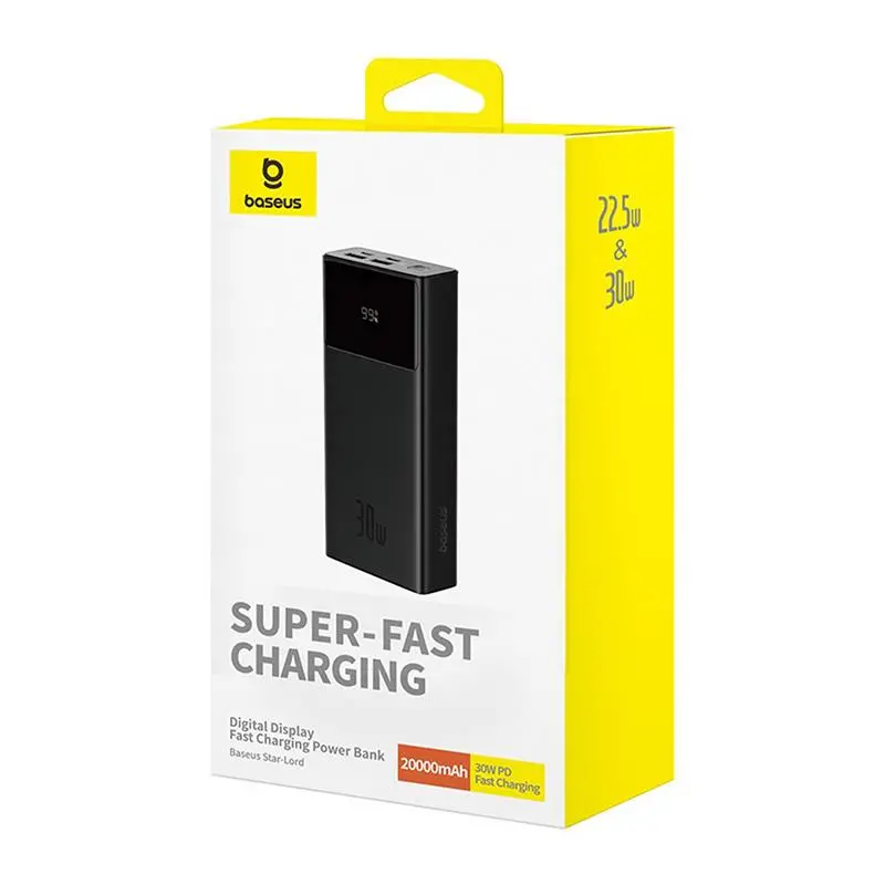 Powerbank Baseus P10022904113-00 Star-Lord 20000mAh 30W Czarny