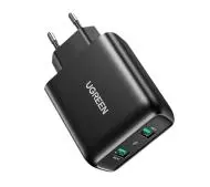 UGREEN CD161 2xUSB-A 18W PD3.0 EU Czarny