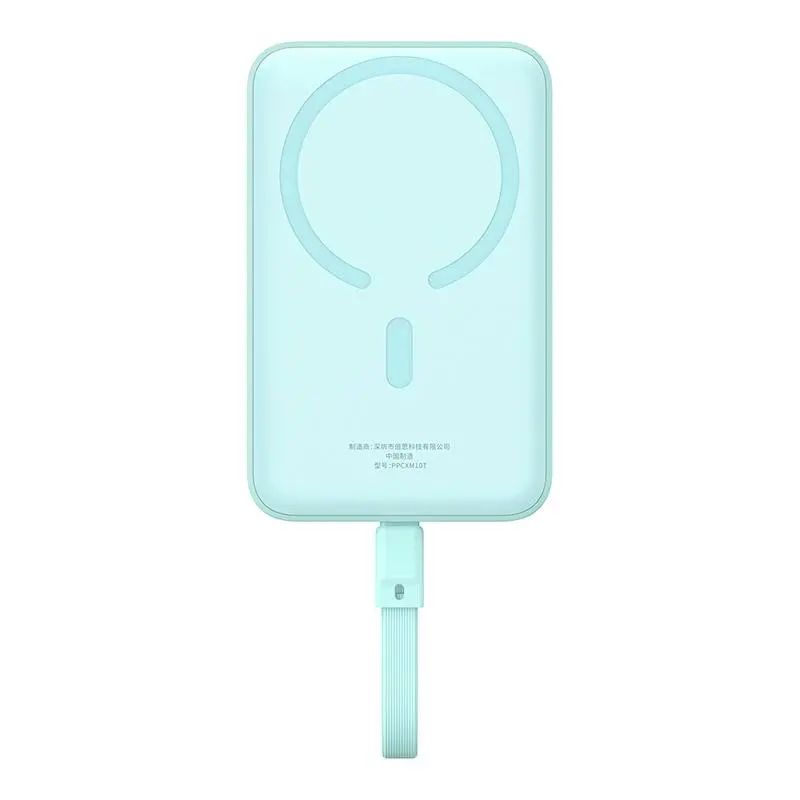 Powerbank Baseus P1002210B333-00 Magnetic Mini 10000mAh 30W MagSafe z kablem USB-C Niebieski