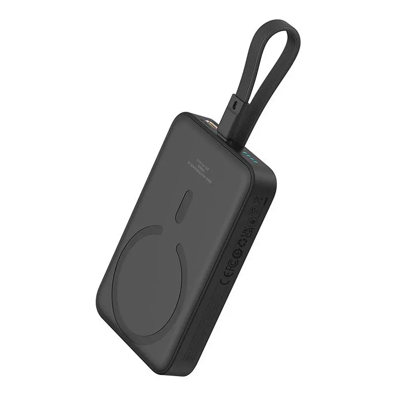 Powerbank Baseus P10022109113-00 Magnetic Mini 10000mAh 20W MagSafe z kablem Lightning Czarny
