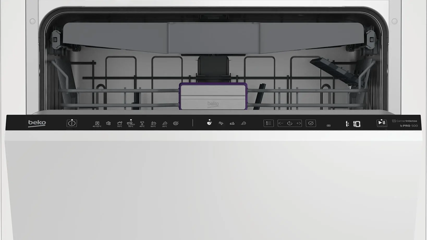 Zmywarka Beko bPro500 BDIN38560C 59,8cm Automatyczne otwieranie drzwi Szuflada na sztućce