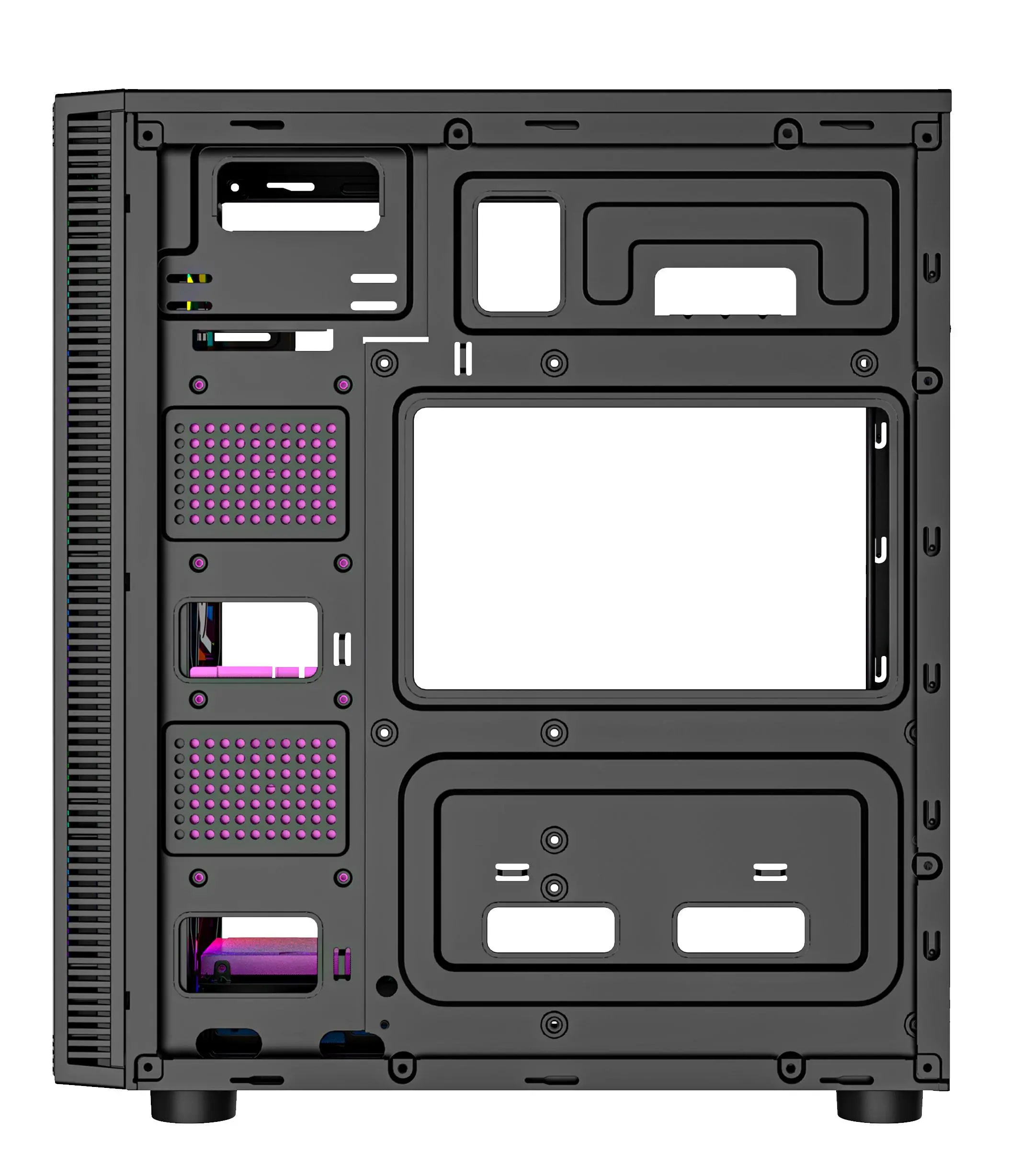 Obudowa Gembird Fornax 500 ARGB Czarny