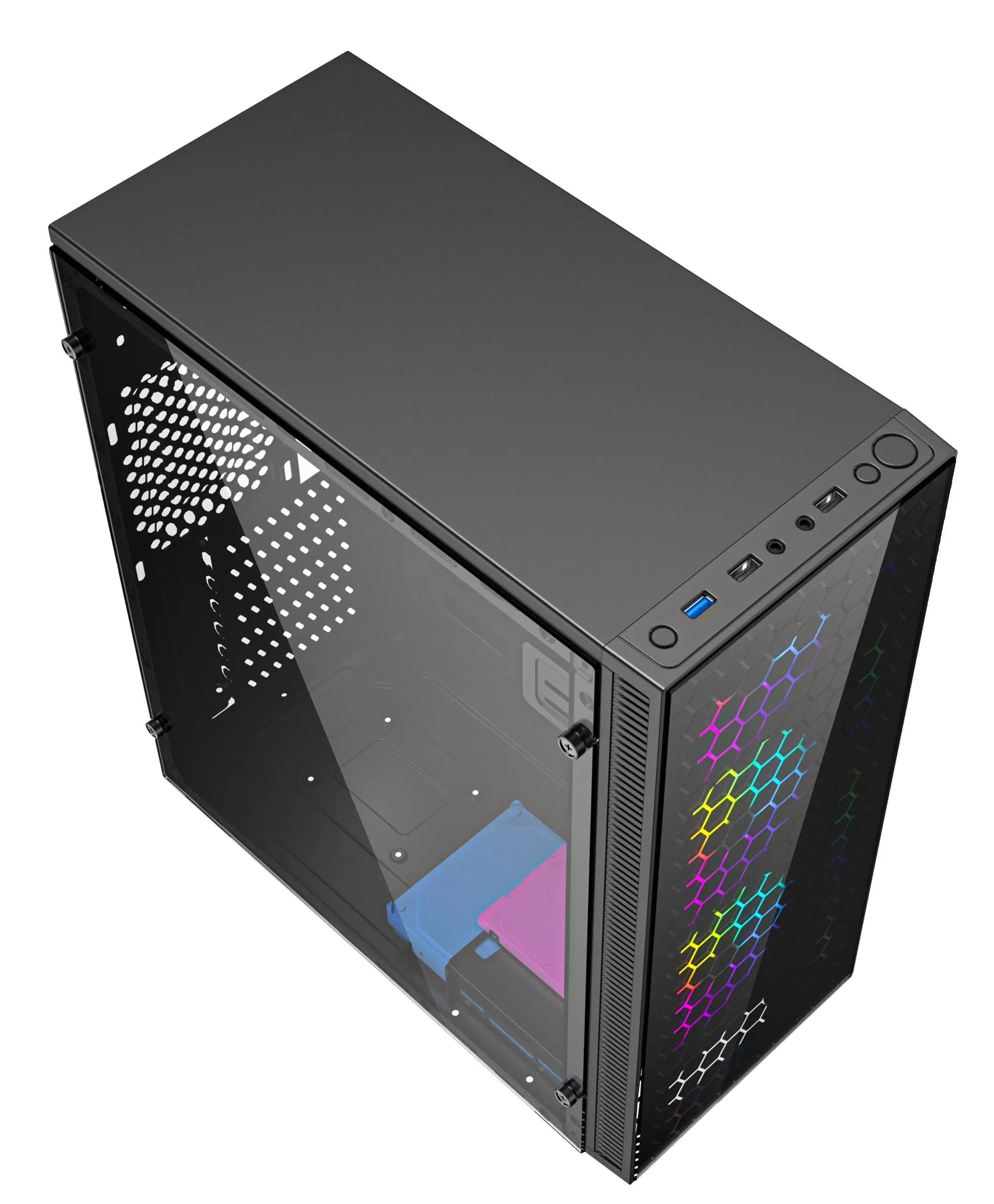 Obudowa Gembird Fornax 500 ARGB Czarny