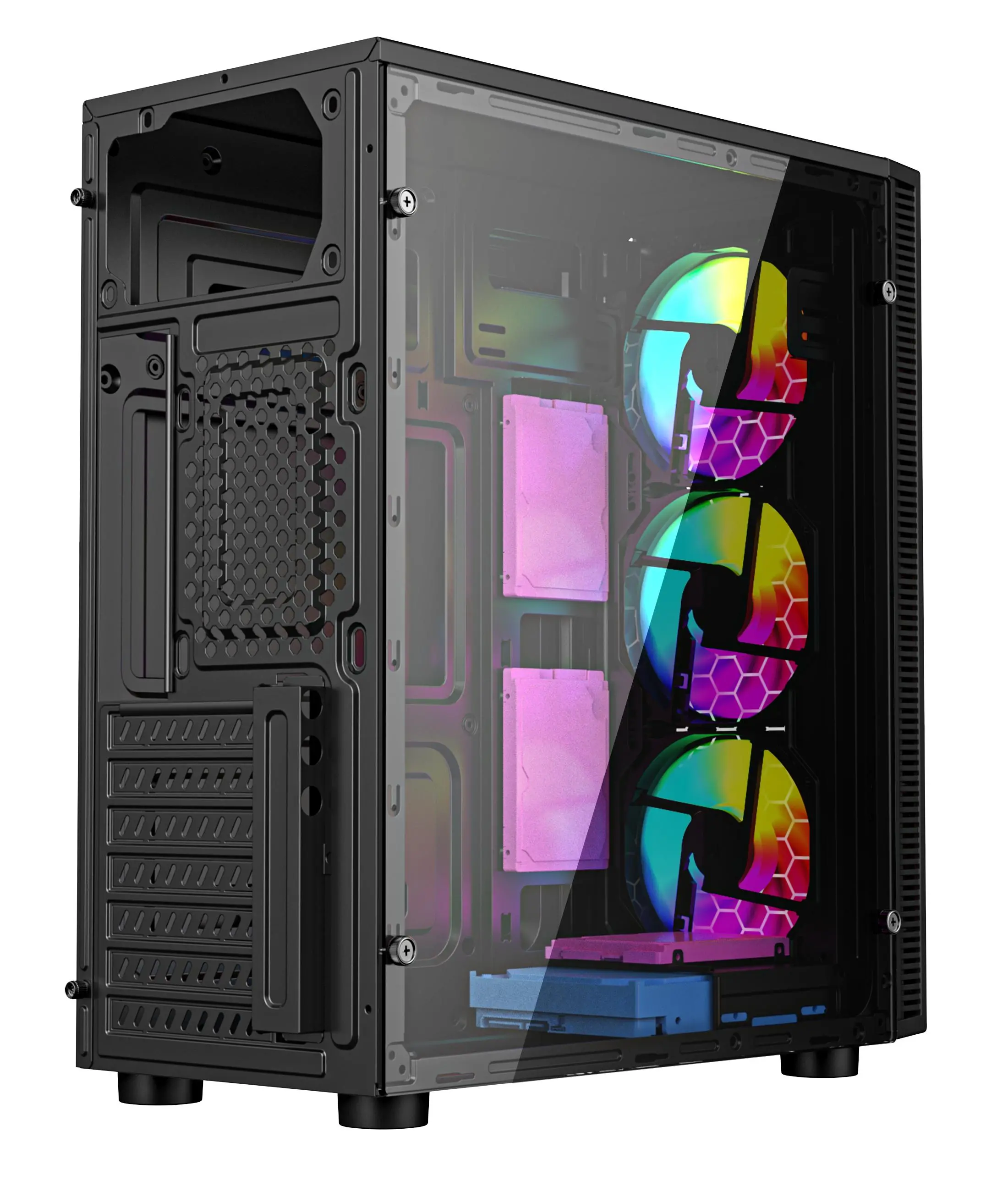 Obudowa Gembird Fornax 500 ARGB Czarny