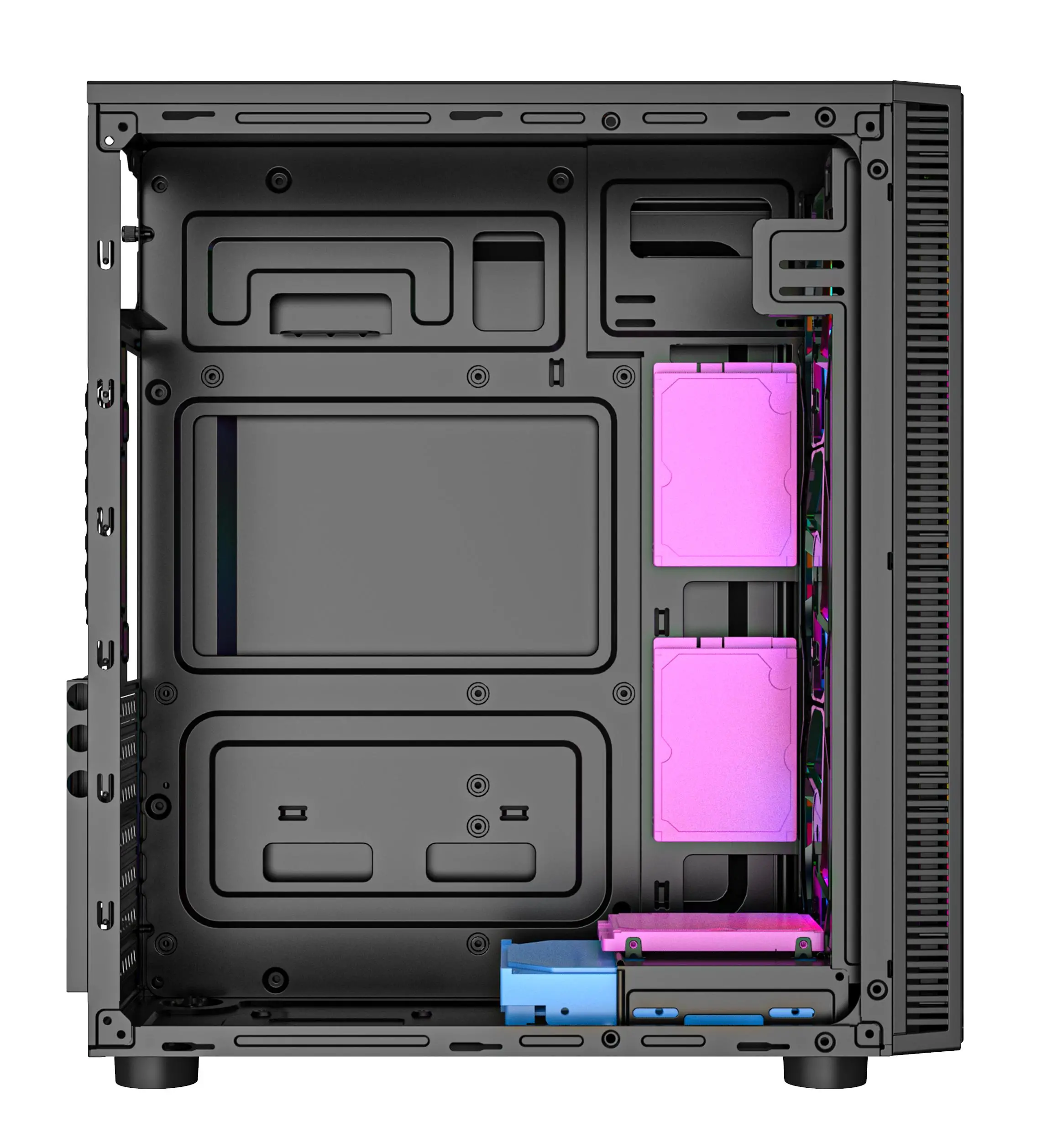 Obudowa Gembird Fornax 500 ARGB Czarny