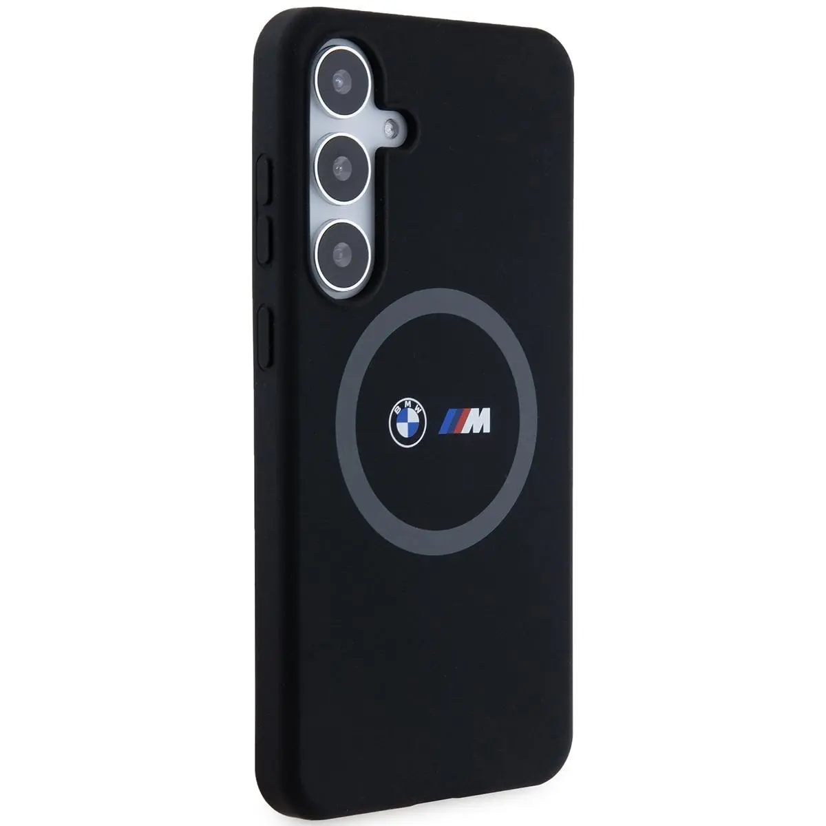 Etui BMW Silicone Pattern MagSafe do Samsung Galaxy S24+ Czarny