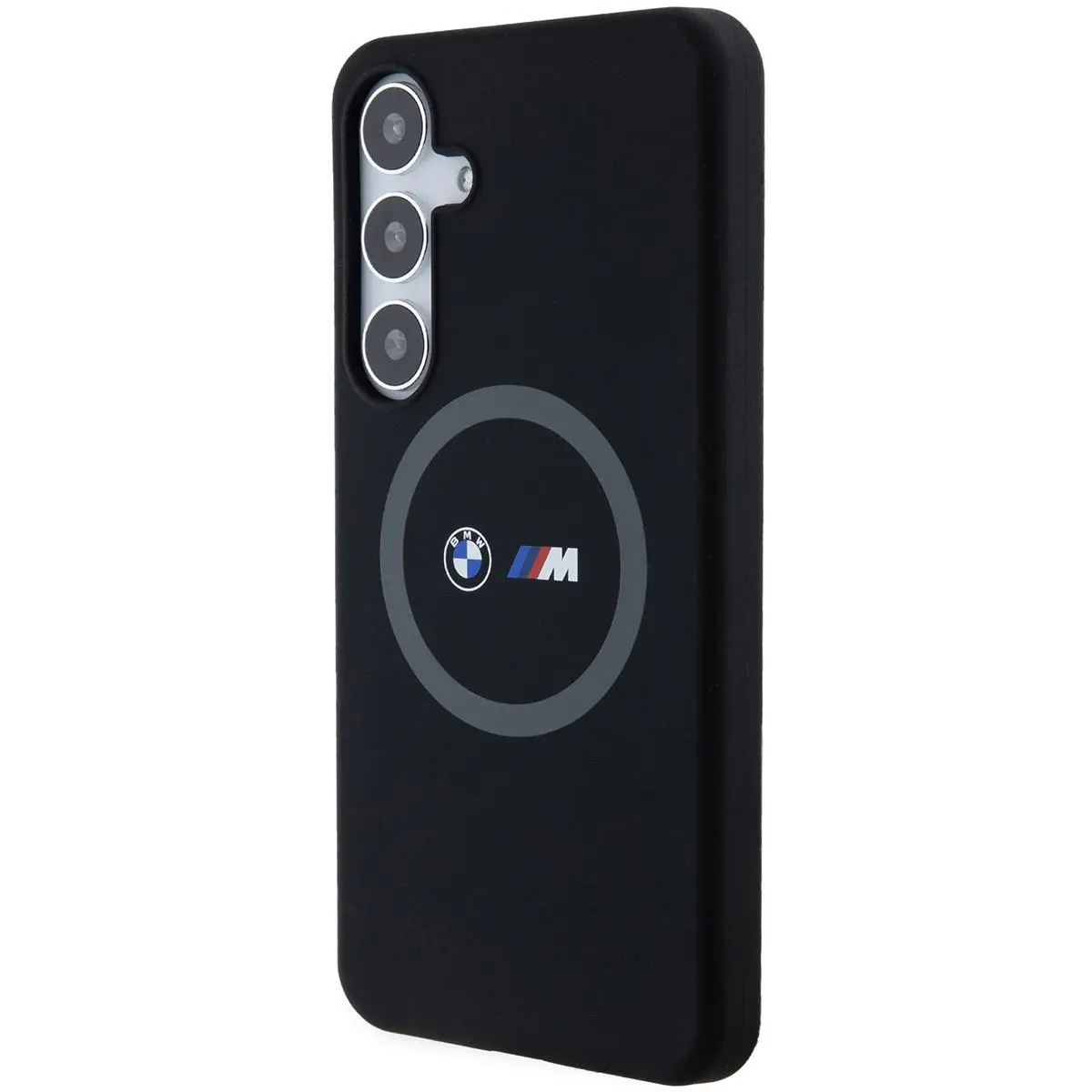Etui BMW Silicone Pattern MagSafe do Samsung Galaxy S24+ Czarny