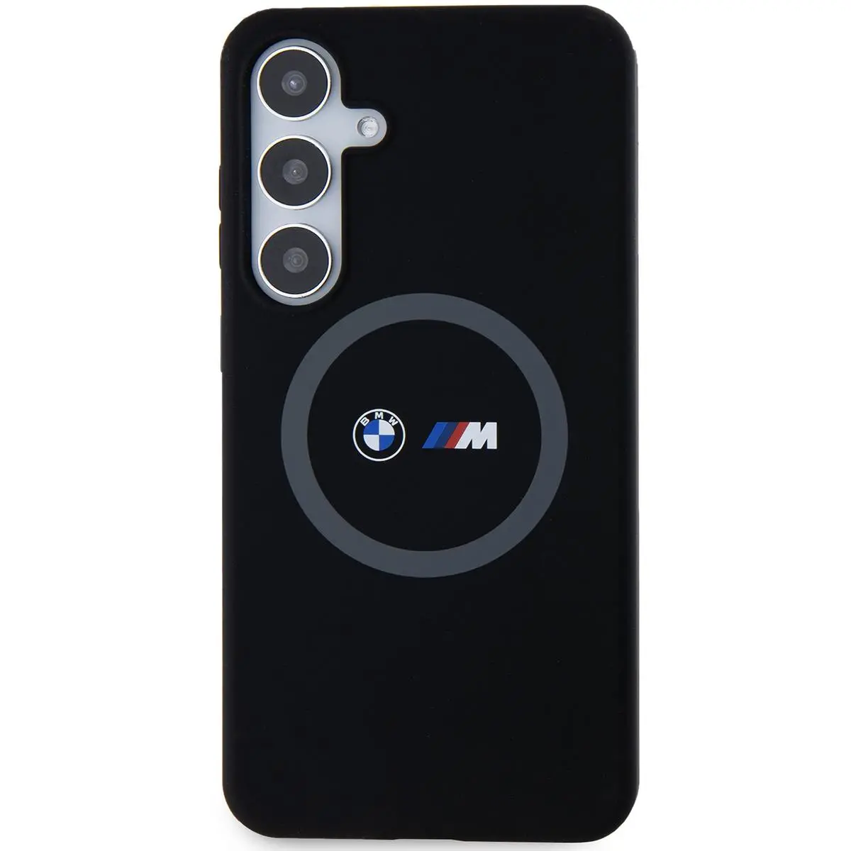 Etui BMW Silicone Pattern MagSafe do Samsung Galaxy S24+ Czarny