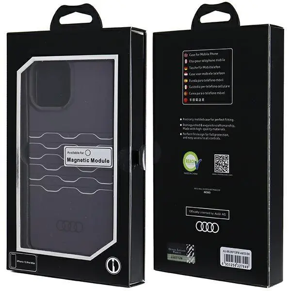Etui AUDI IML MagSafe Case AU-IMLMIP13PM-A6/D3-BK do iPhone 13 Pro Max Czarny